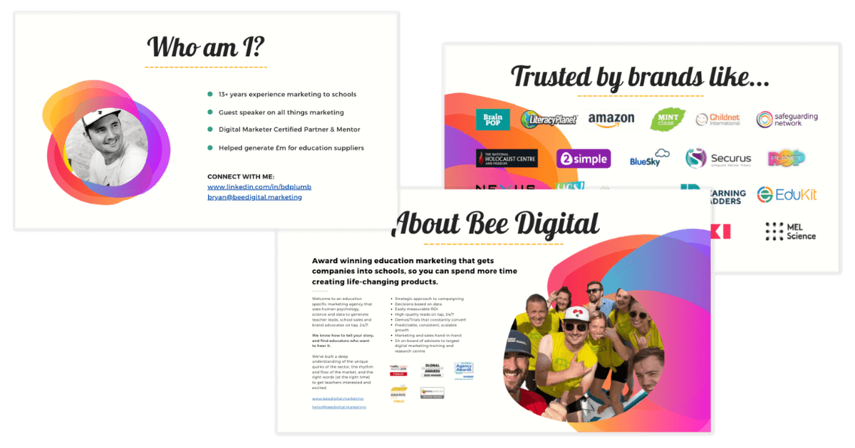 Bee Digital start and end slides